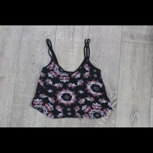 Urban Outfitters black flower tank top